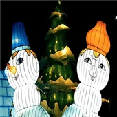 في الهواء الطلق مهرجان الديكور عيد الميلاد فانوس